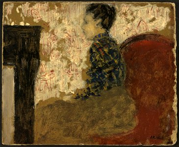 Woman Sitting by the Fireside C11432