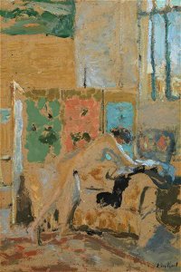 Vuillard - Interior with a Screen, 1909–1910. Free illustration for personal and commercial use.