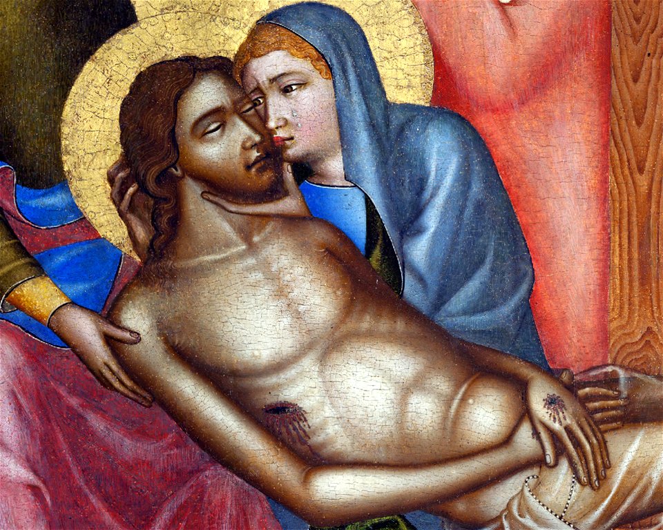 Vyšebrodský cyklus - Oplakávání Krista (detail)