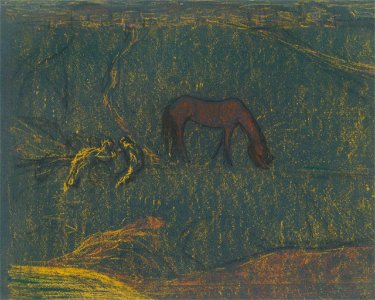 Vuillard - The horse (Le cheval), c. 1890
