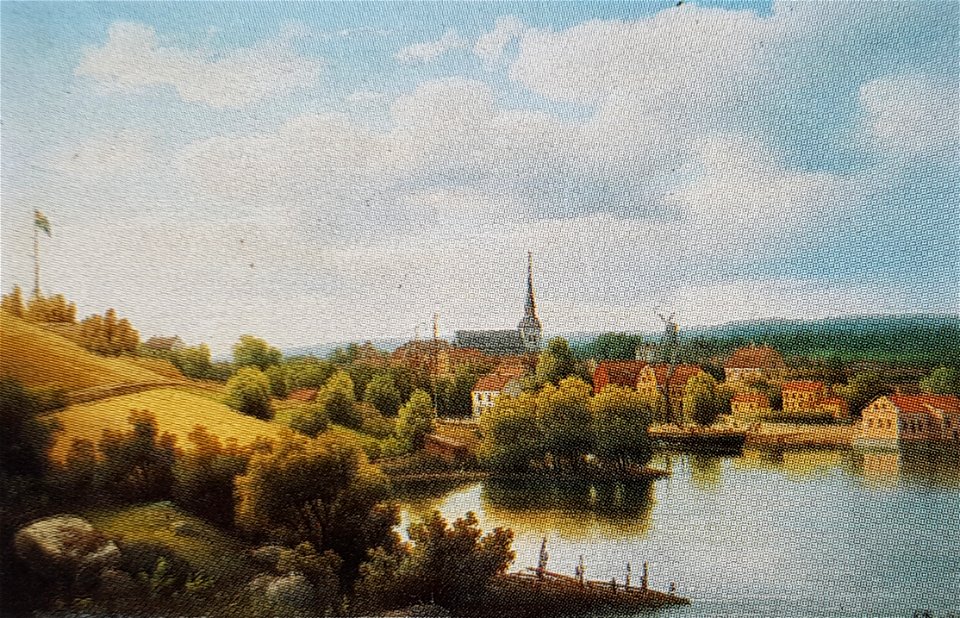 Vy över Södertälje x Carl Abraham Rothstén