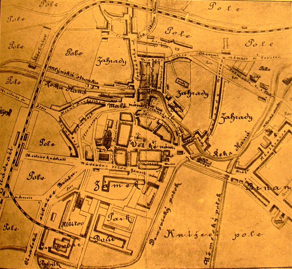 Vyskov 1889 plán