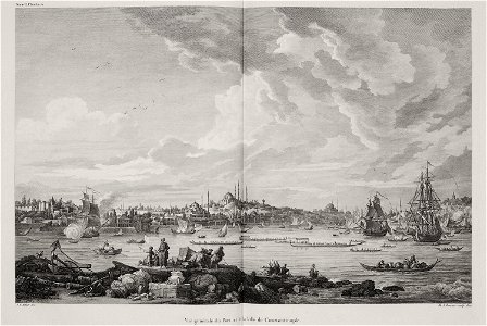 Vue générale du Port et de la ville de Constantinople - Choiseul-gouffier Gabriel Florent Auguste De - 1822