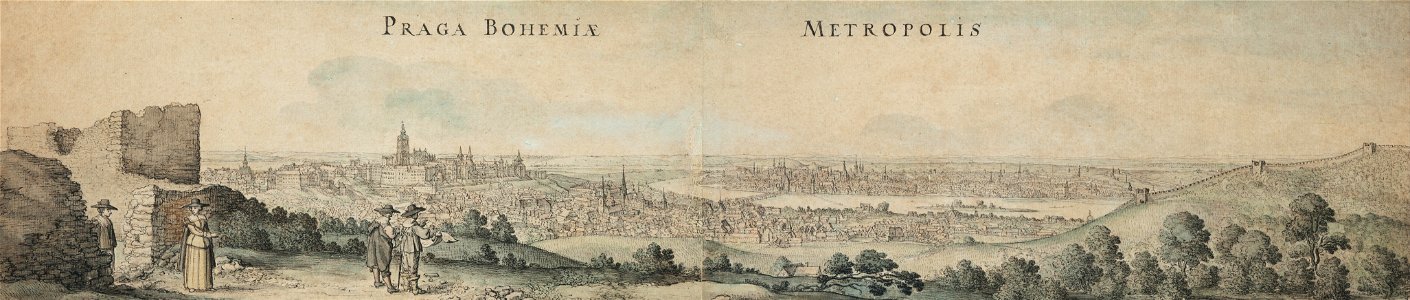Václav Hollar - Great View of Prague - Google Art Project