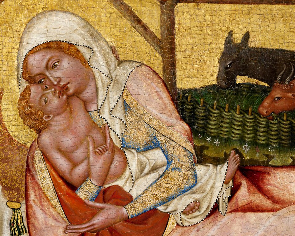 Vyšebrodský cyklus - Narození Páně (detail)