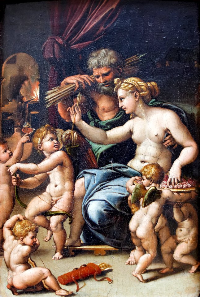 Vénus et Vulcain, Romano (Louvre INV 424) 04