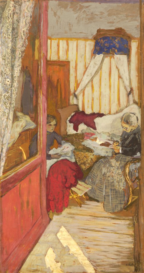 Women Sewing A12077
