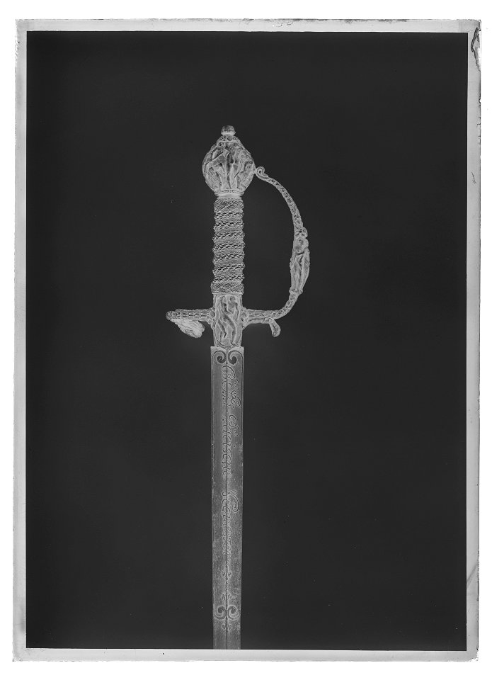 Värja, Frankrike 1658-1659 - Livrustkammaren - 68952-negative