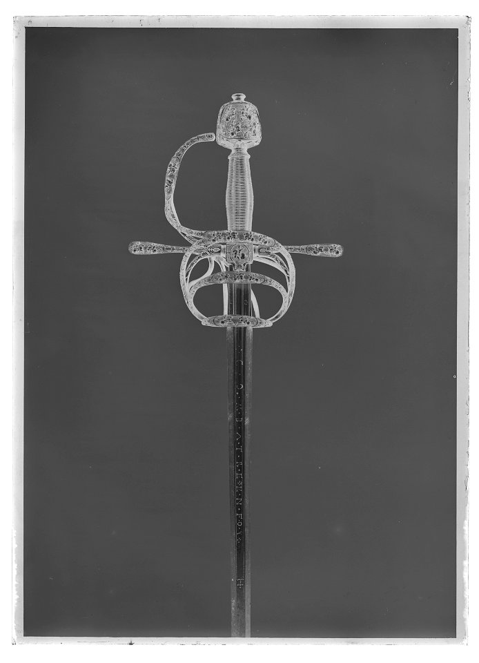 Värja, Frankrike - Livrustkammaren - 77459-negative