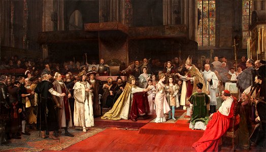 Václav Brožík - Tu felix Austria nube - 2768a-b - Kunsthistorisches Museum