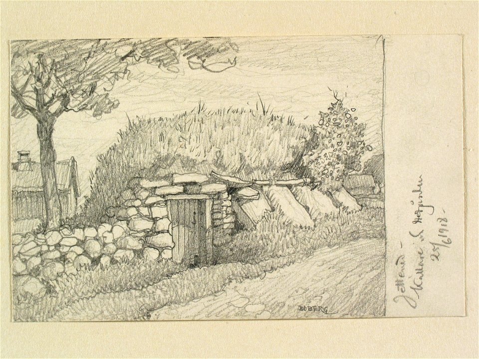 Västergötland, Gudhems hd., Friggeråkers sn., Jättened. Källare vid Hedgården - Nordiska museet - NMA.0088552