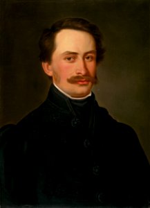 Východoslovenský maliar z 2. polovice 19. storočia - Mladý Levočan s fúzami - O 3885 - Slovak National Gallery