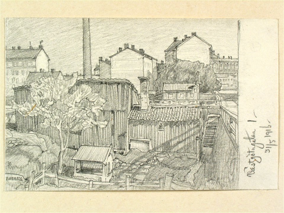 Västgötagatan 1, Folkungagatan 2 Kvarteret Nattugglan, Stockholm, Södermalm - Nordiska museet - NMA.0090953