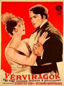 Vérvirágok magyar filmplakát (Nemes György, 1926)