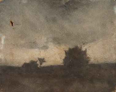 W.A. Witsen - Landschap bij avond - W247 - Cultural Heritage Agency of the Netherlands Art Collection