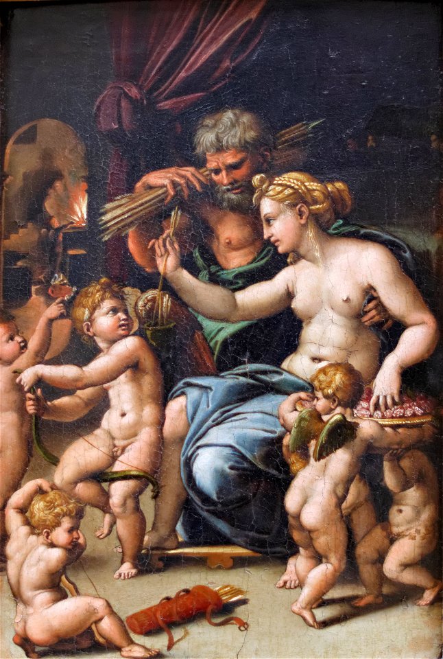 Vénus et Vulcain, Romano (Louvre INV 424) 03