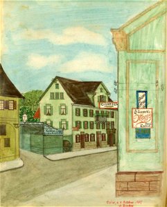 W Bender Ansicht aus Calw 1907