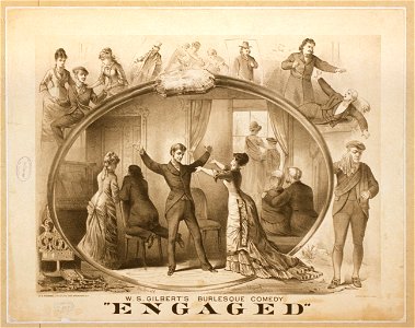 W.S. Gilbert's burlesque comedy, Engaged LCCN2014635997. Free illustration for personal and commercial use.