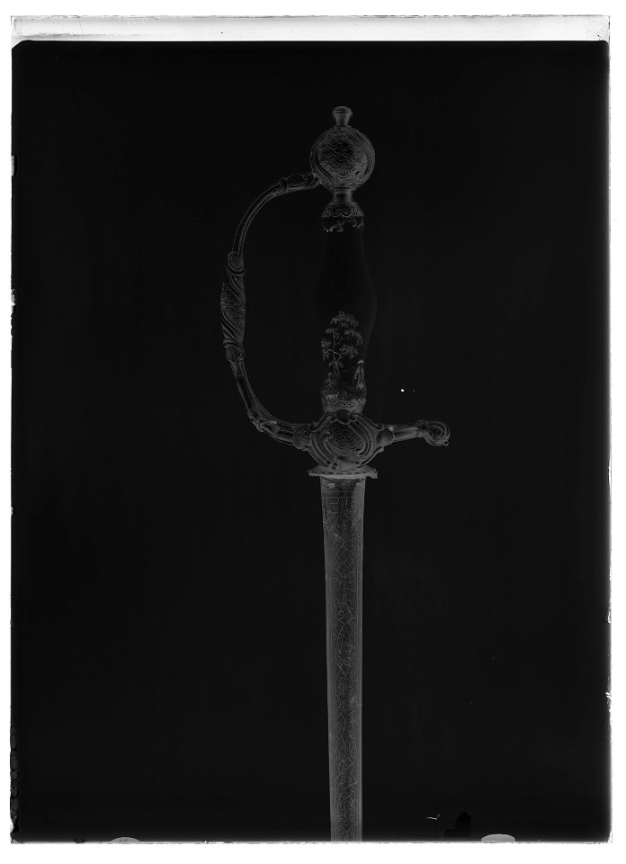 Värja, pojkvärja, Frankrike 1730-talet - Livrustkammaren - 60800-negative