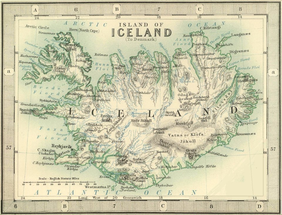 W. & A.K. Johnston - Iceland, 1893