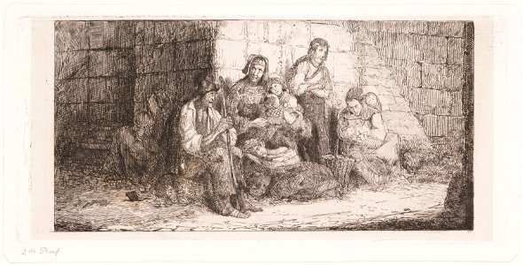 Wachtende mensen, objectnr A 12263