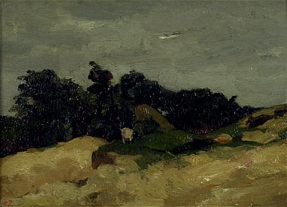 W.H.P.J. de Zwart - Duinlandschap met een geit - E223 - Instituut Collectie Nederland
