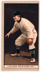 W. Arlington Latham, New York Giants, baseball card portrait LCCN2008677987