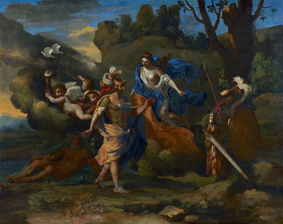 Vénus montrant ses armes à Énée - Nicolas Poussin - Toronto AGO