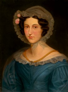 Východoslovenský maliar z 2. polovice 19. storočia - Mladá levočská dáma v čepci - O 3886 - Slovak National Gallery