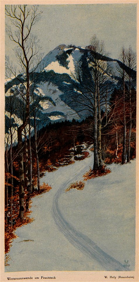 W. Hely - Wintersonnwende am Feuchteck, 1905
