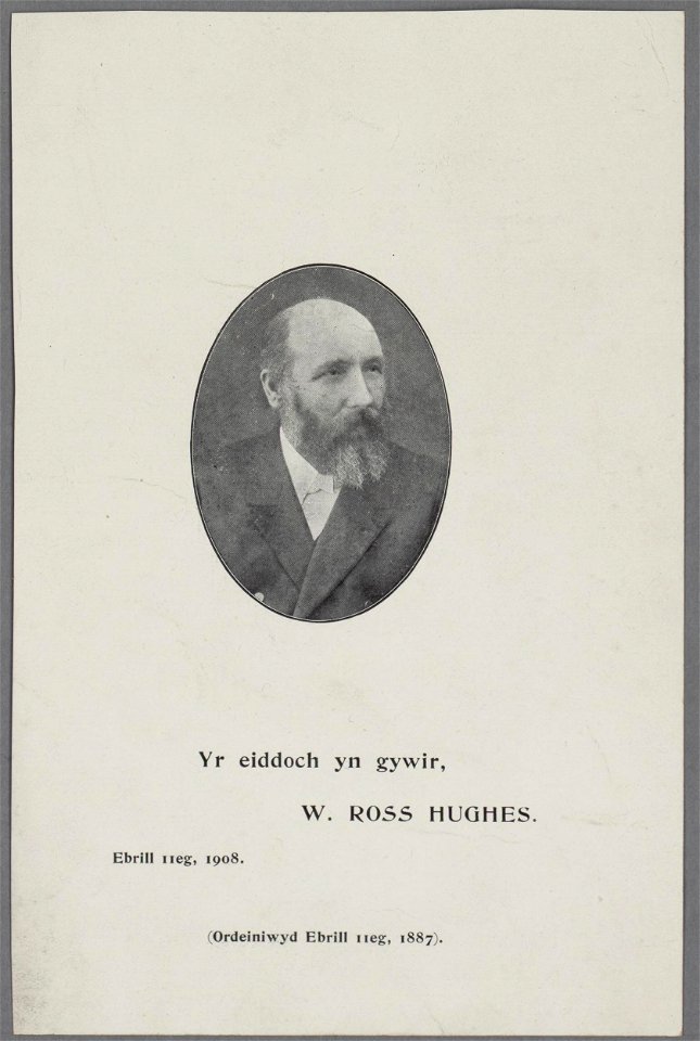 W. Ross Hughes ordeiniwyd Ebrill 11eg 1887 (5449667)