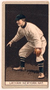 W. Arlington Latham, New York Giants, baseball card portrait LCCN2008677987