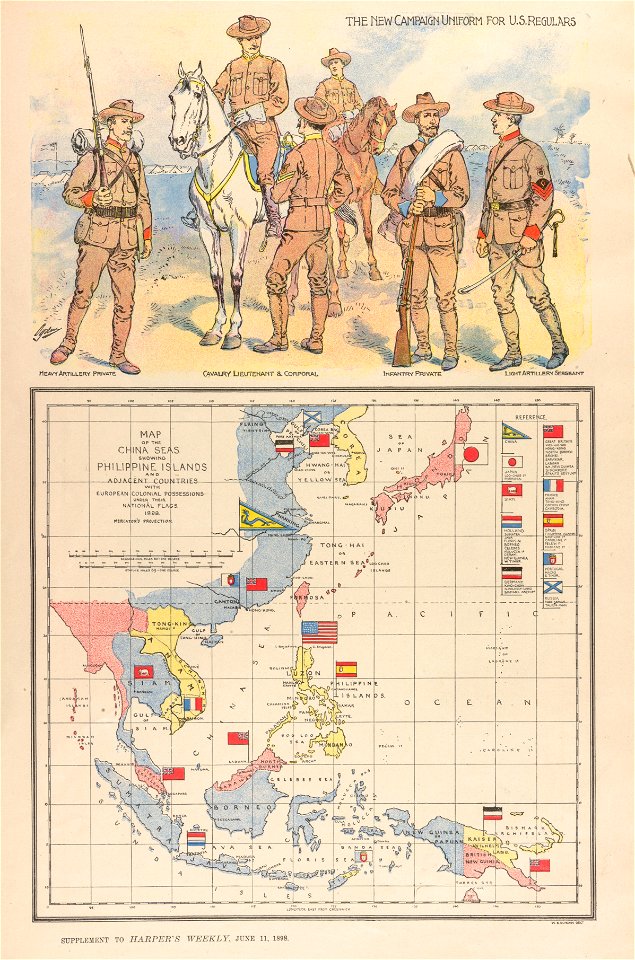 W. B. Duncan Map of the China Seas 1898 Cornell CUL PJM 1131 01