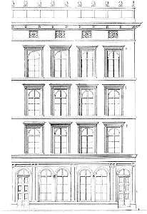 W.N. Rose Voorgevel huis Kaasmarkt Rotterdam