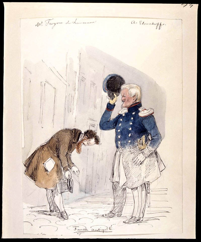 W. Troyon de Lausanne. A. Ehrenhoff. Fause Antiquité. Fritz von Dardel - Nordiska Museet - NMA.0043756