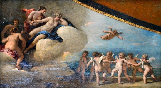 Vénus entourée de nymphes regardant une ronde d'Amours - Sebastiano Ricci - Q18573900