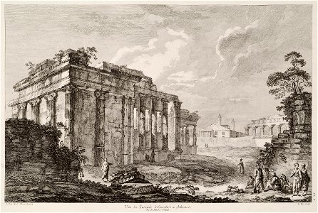 Vüe du Temple d' Erecthée à Athenes - Le Roy Julien David - 1770