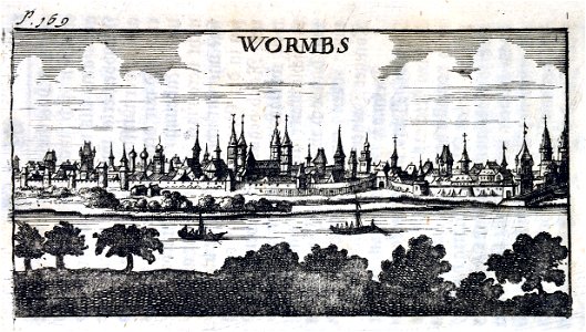 Wahrmund Die Pfalz 1691 Wormbs