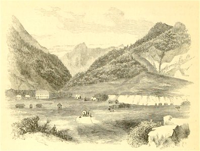 Wailuku illustration, c. 1870s. Free illustration for personal and commercial use.