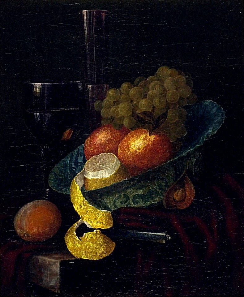 W. Kalf - Stilleven met Chinese schaal en vruchten - E38 - Cultural Heritage Agency of the Netherlands Art Collection