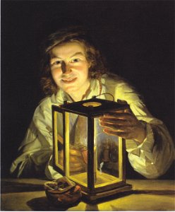 Waldmüller - Der junge Knecht mit der Stalllaterne