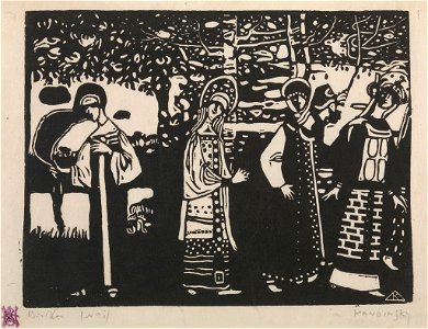W.Kandinsky, Frauen im Wald, 1907