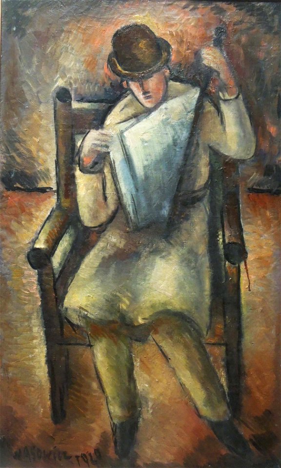Wacław Wąsowicz - Czytający gazetę