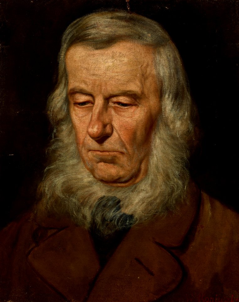 Wacław Koniuszko - Study of the Head of an Old Man - MNK II-a-462 - National Museum Kraków