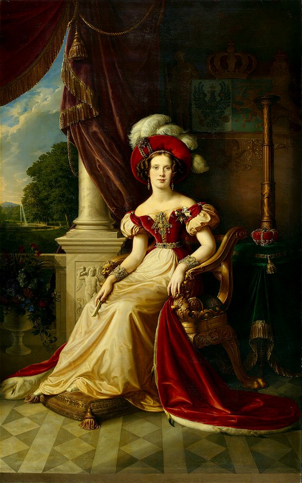 Karl Wilhelm Wach (toegeschreven) - Prinses Marianne van Nederland, 1832 (Amsterdam Museum)