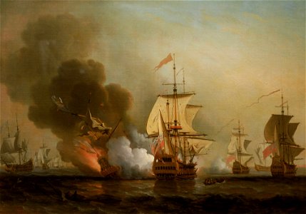 Wager's Action off Cartagena, 28 May 1708 RMG BHC0348