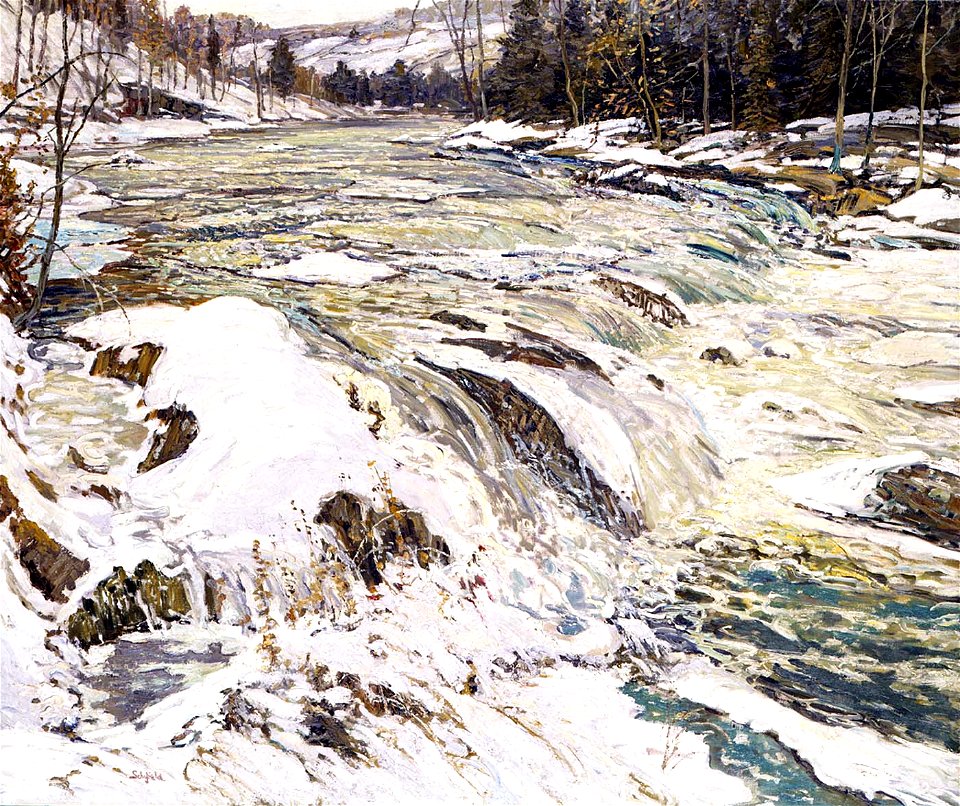 W. Elmer Schofield - The Rapids - 1954.11.1 - Smithsonian American Art Museum