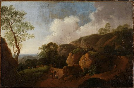 Johann Georg Wagner - Landscape with Sunken Roads - NG.M.00128 - National Museum of Art, Architecture and Design