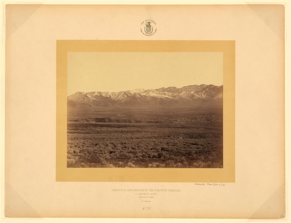 Wahsatch near Salt Lake (Utah) - T. H. O'Sullivan, phot. LCCN2006685005
