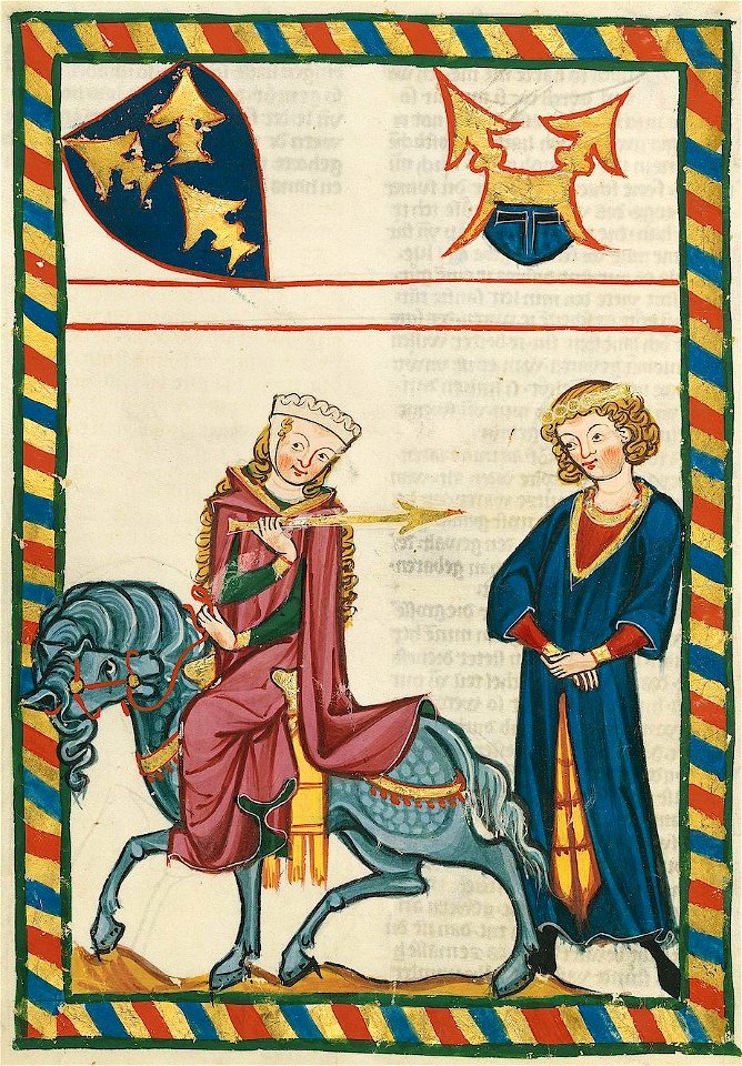 Wachsmut von Muhlhausen, from Codex Manesse, 1305-15 (43307082622)